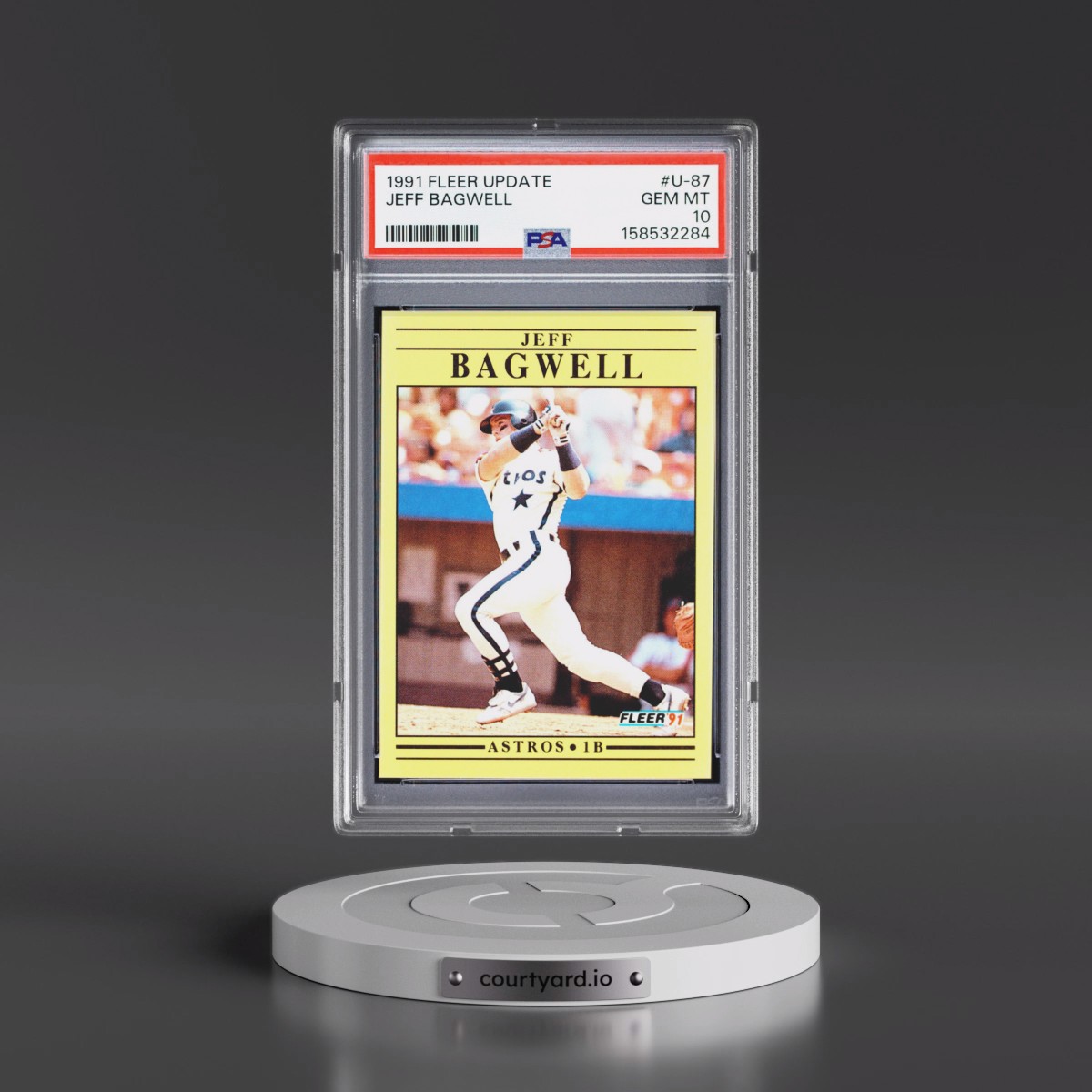 1991 Fleer Update #U-87 Jeff Bagwell (PSA 10 GEM MINT)