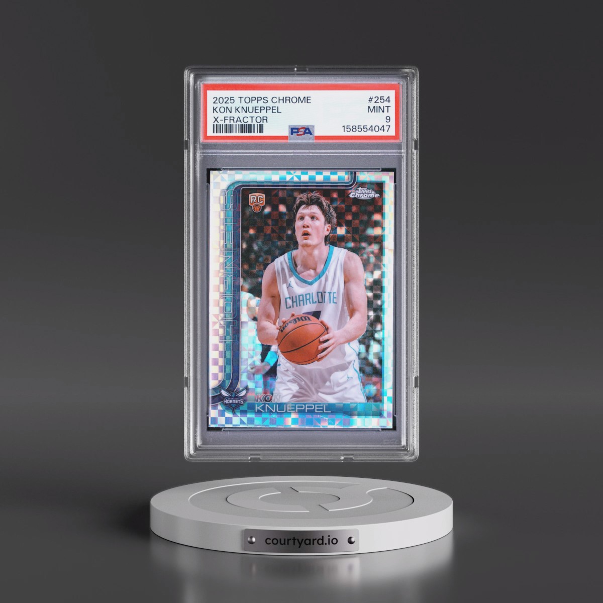 2025 Topps Chrome #254 Kon Knueppel - X-Fractor (PSA 9 MINT)