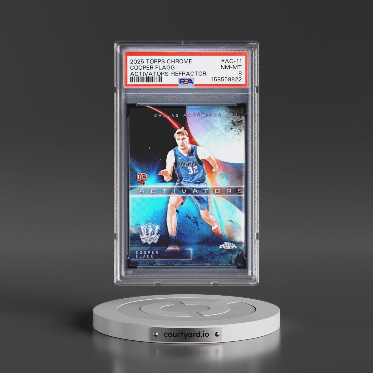2025 Topps Chrome Activators #AC-11 Cooper Flagg - Refractor (PSA 8 NM-MT)