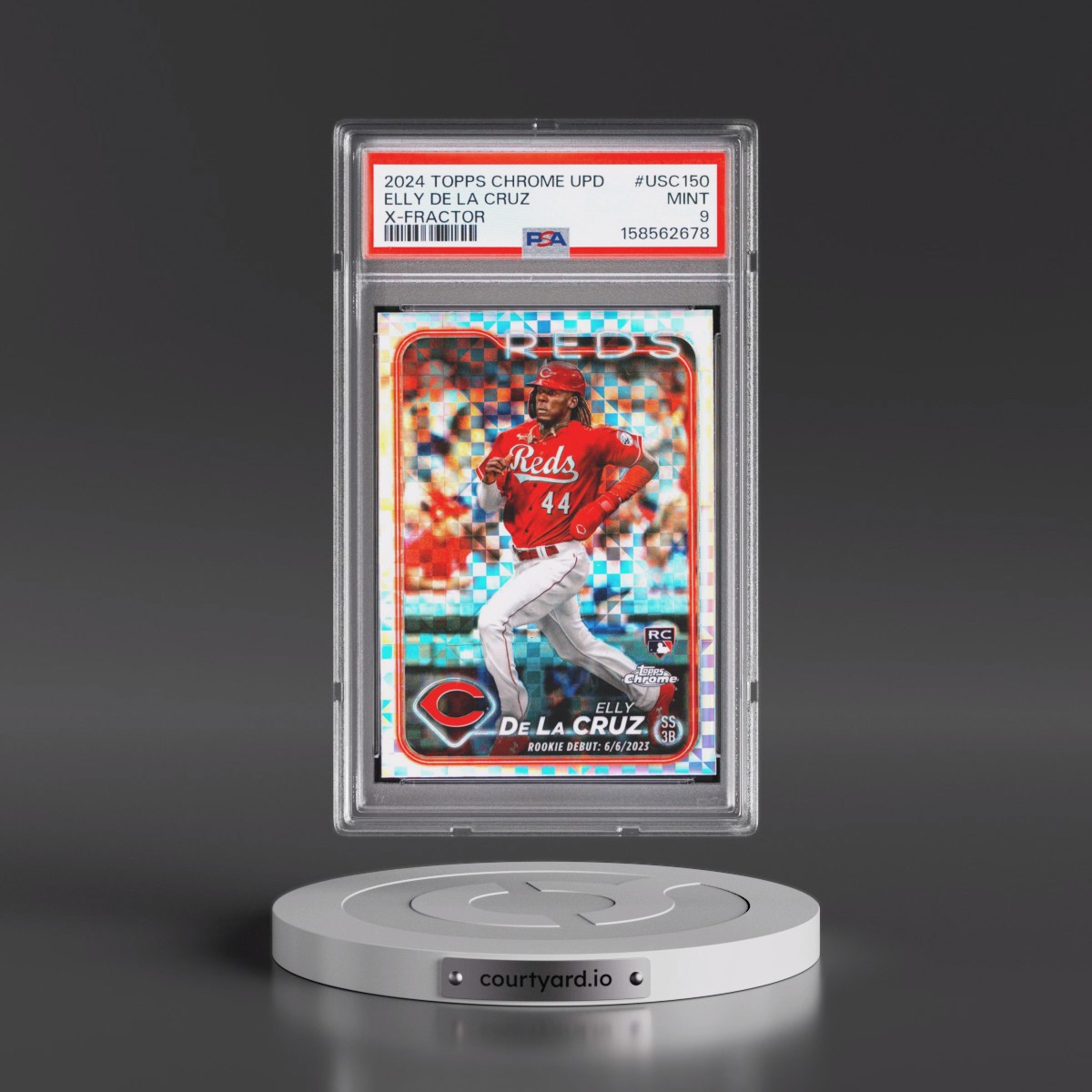 2024 Topps Chrome Update #USC150 Elly de La Cruz - X-Fractor (PSA 9 MINT)