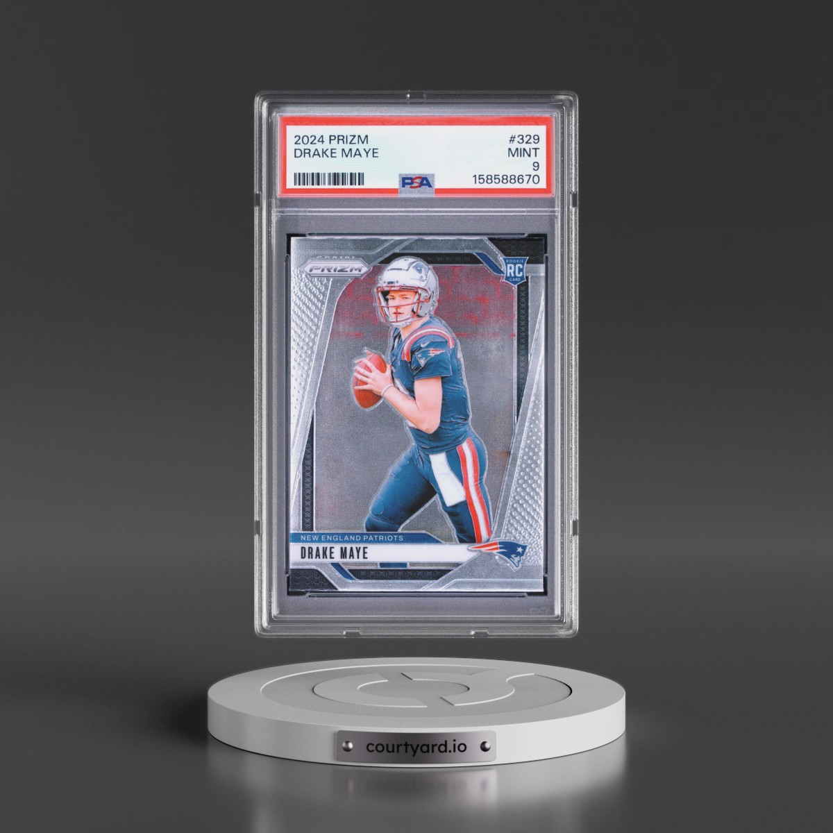 2024 Panini Prizm #329 Drake Maye (PSA 9 MINT)