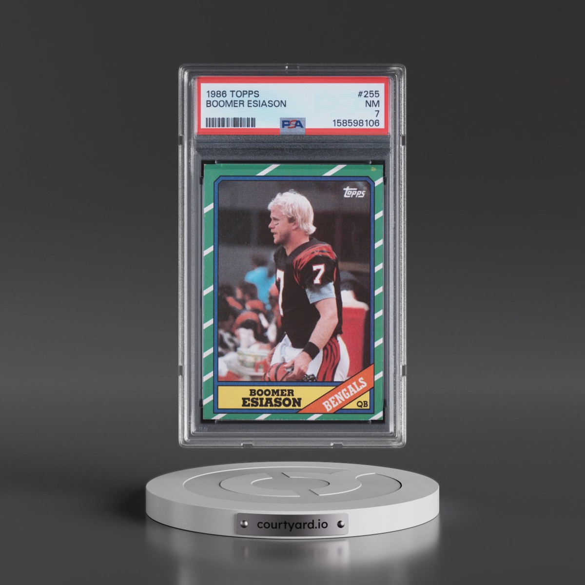 1986 Topps #255 Boomer Esiason (PSA 7 NM)