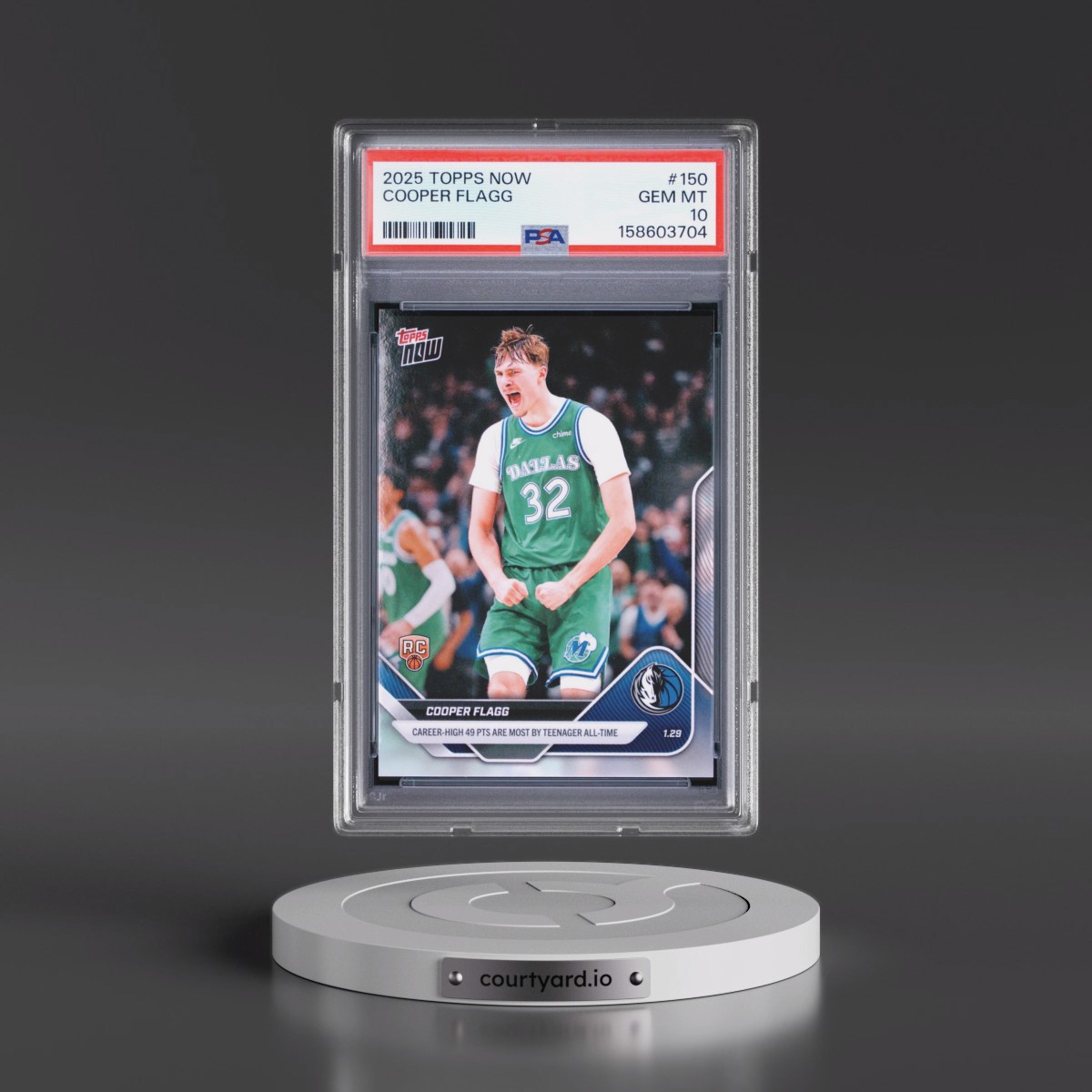 2025 Topps Now #150 Cooper Flagg (PSA 10 GEM MINT)