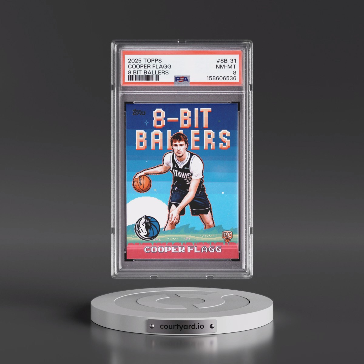 2025 Topps 8 Bit Ballers #8B-31 Cooper Flagg (PSA 8 NM-MT)