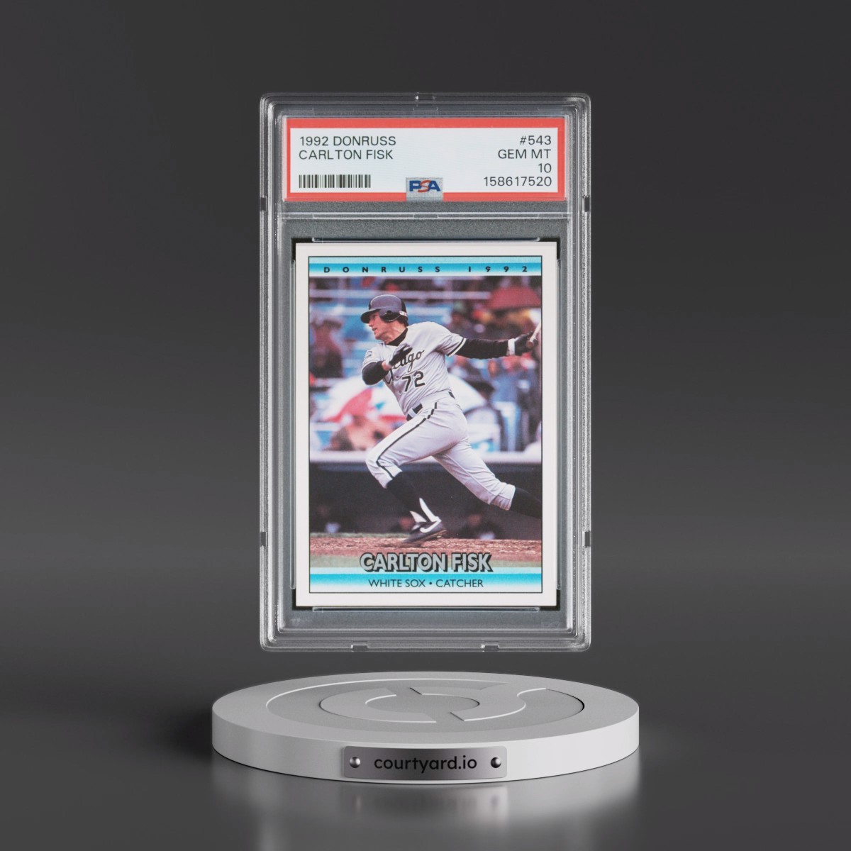 1992 Donruss #543 Carlton Fisk (PSA 10 GEM MINT)