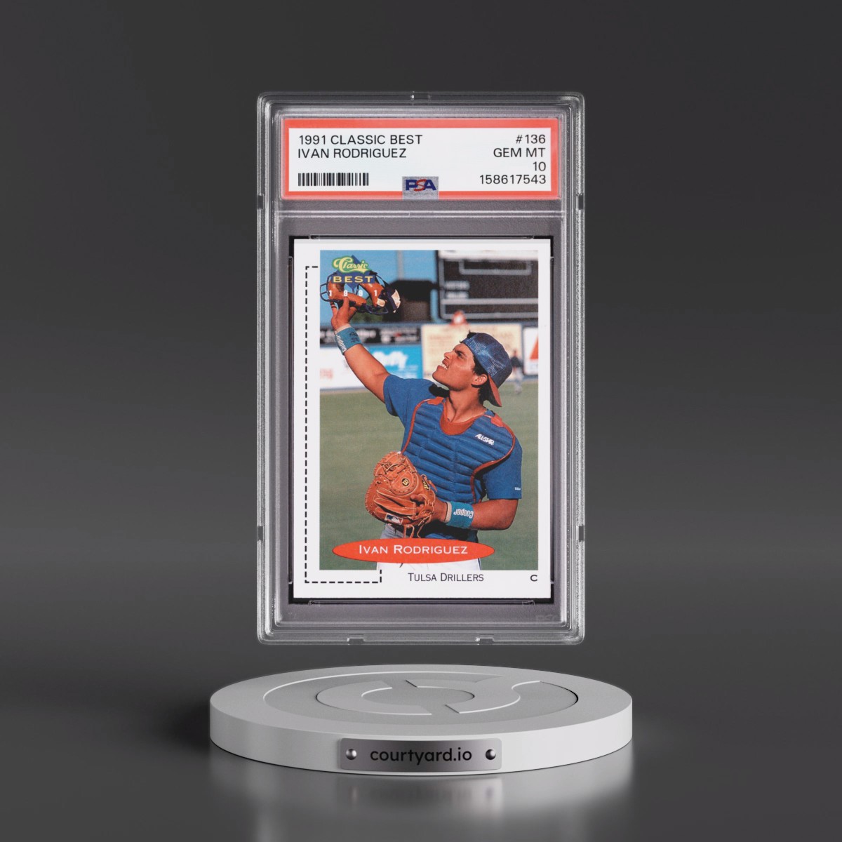 1991 Classic Best #136 Ivan Rodriguez (PSA 10 GEM MINT)