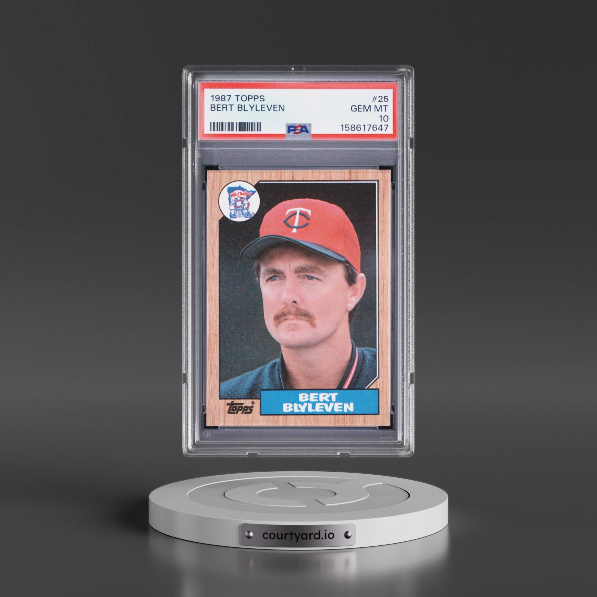 1987 Topps #25 Bert Blyleven (PSA 10 GEM MINT)