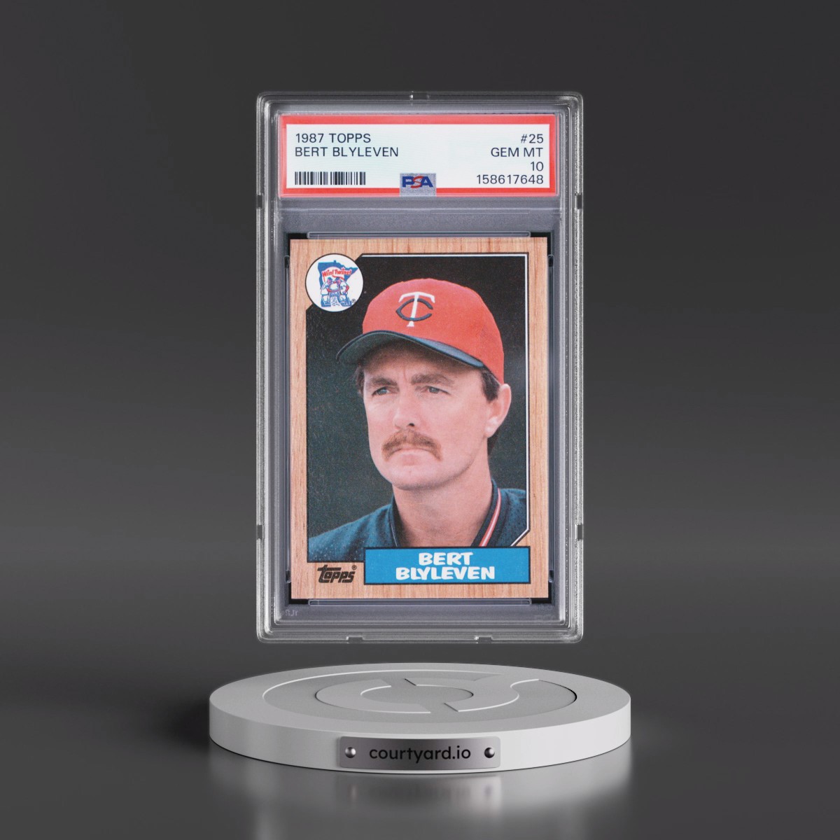 1987 Topps #25 Bert Blyleven (PSA 10 GEM MINT)