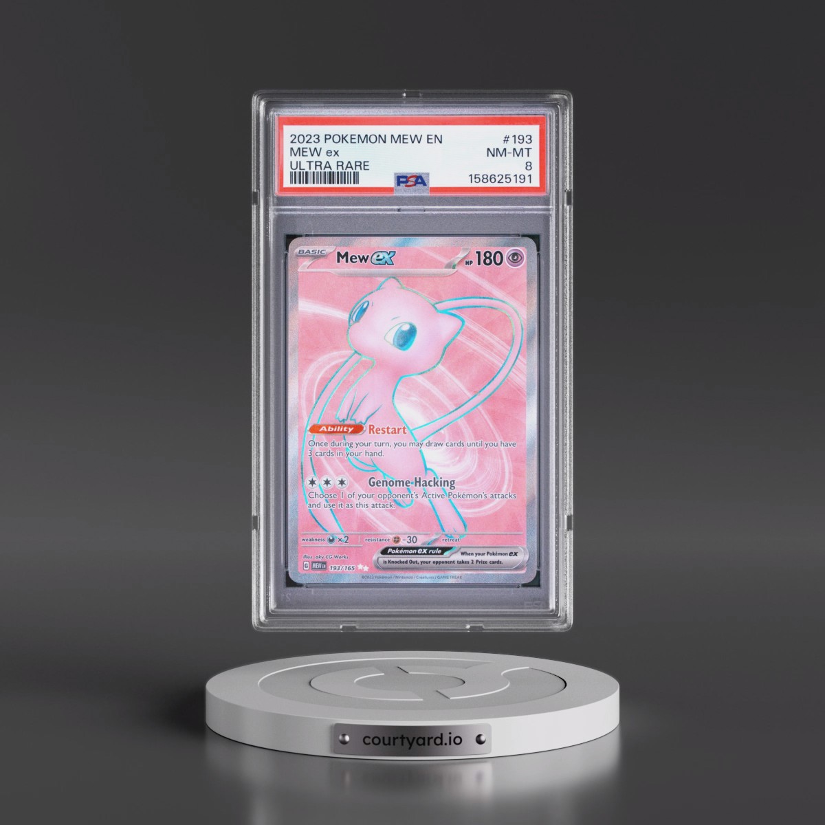 2023 Pokémon Mew EN-151 #193 Mew EX - Holo Ultra Rare (PSA 8 NM-MT)
