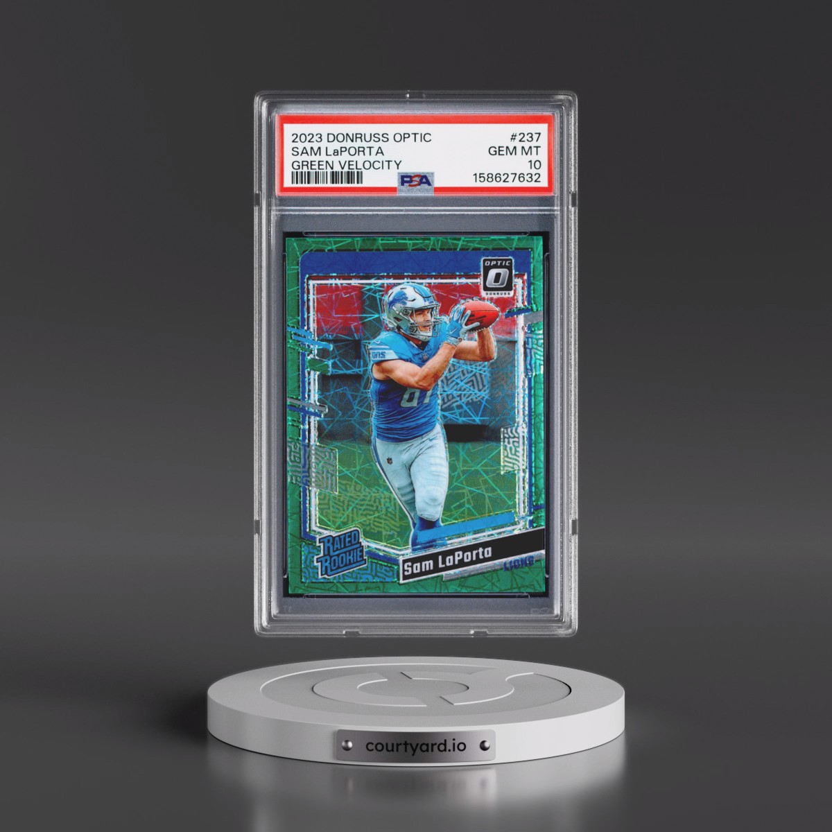 2023 Panini Donruss Optic Sam LaPorta - Green Velocity #237 PSA 10