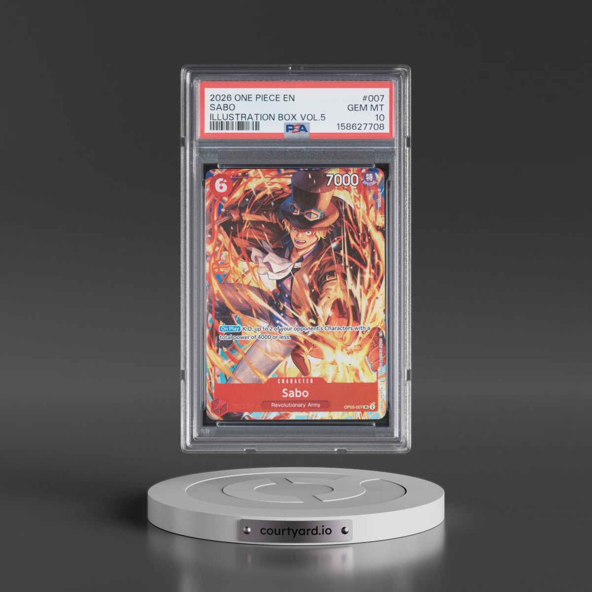 2026 One Piece Promos #007 Sabo - Illustration Box Vol.5 (PSA 10 GEM MINT)