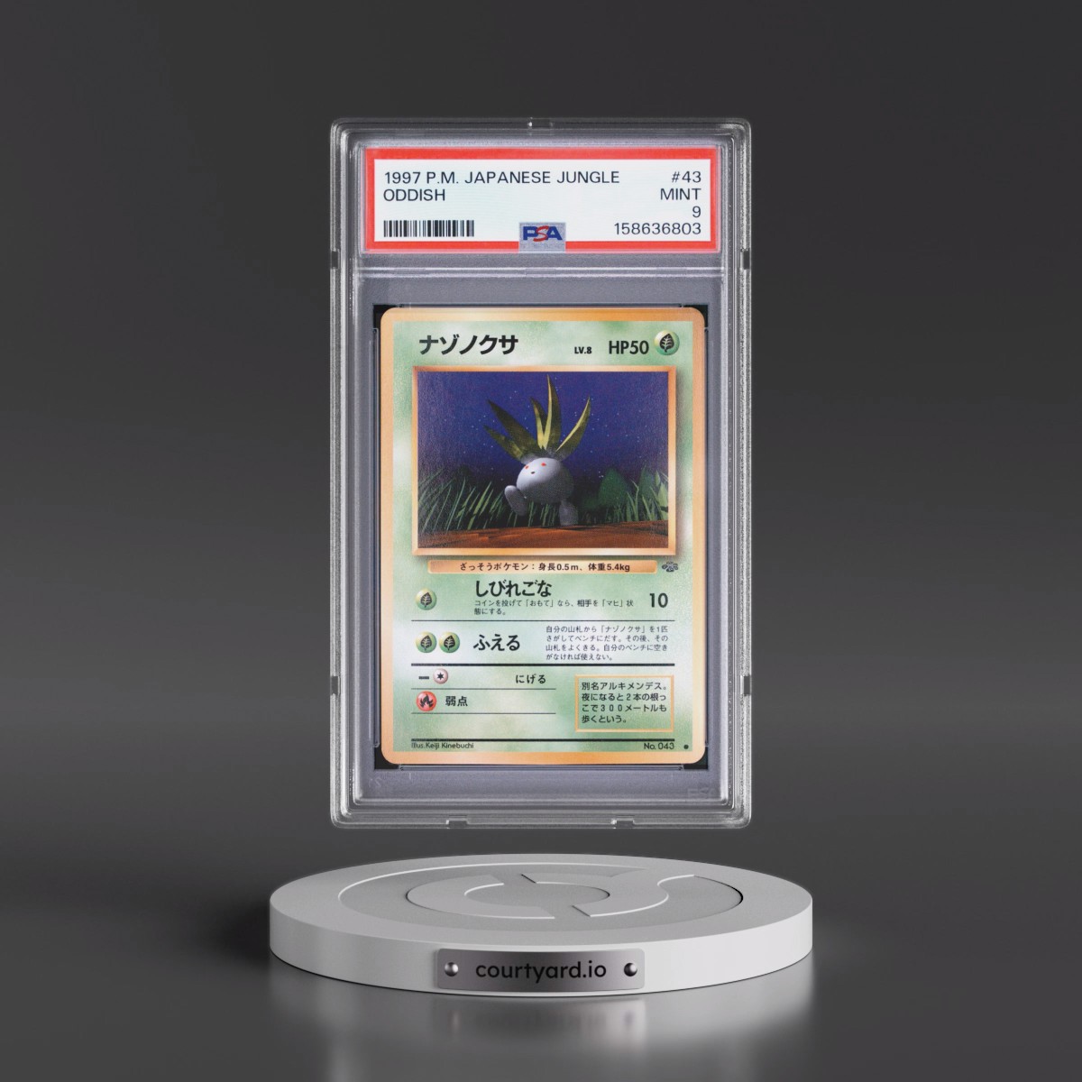 1997 Pokémon Jungle #43 Oddish (PSA 9 MINT)