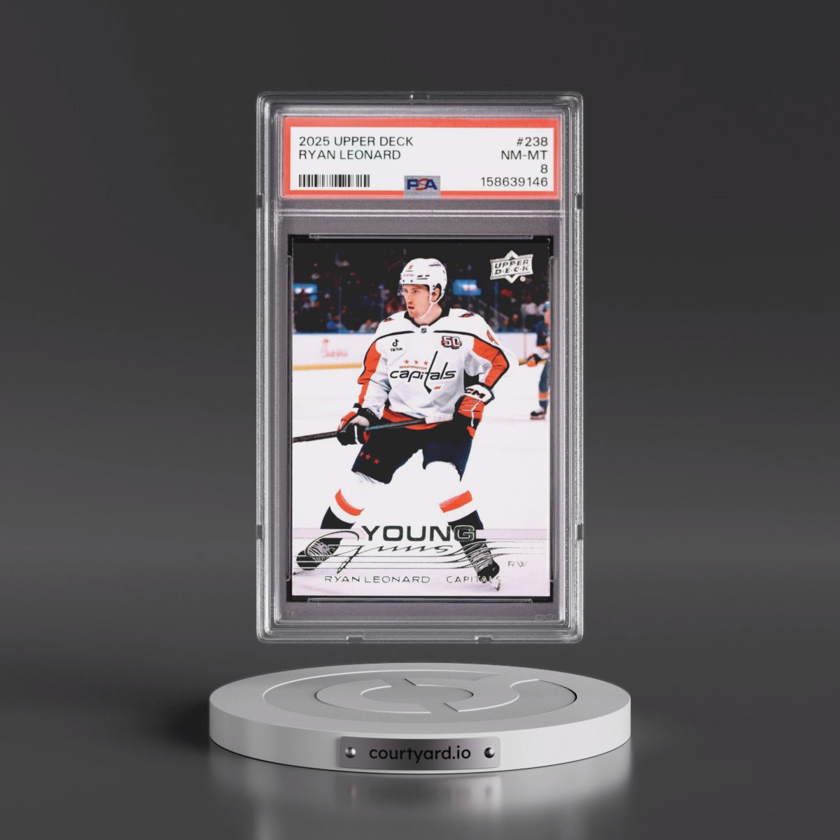 2025 Upper Deck #238 Ryan Leonard (PSA 8 NM-MT)