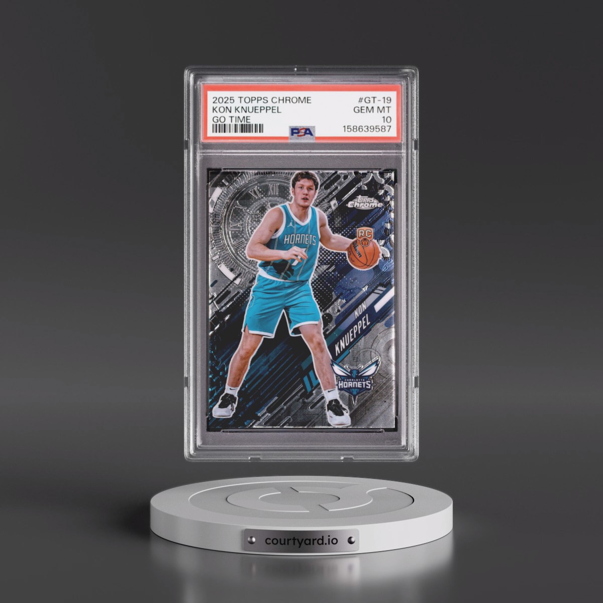 2025 Topps Chrome Go Time #GT-19 Kon Knueppel (PSA 10 GEM MINT)