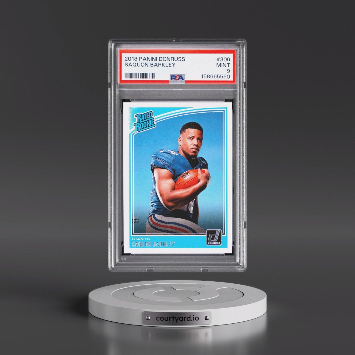 2018 Panini Donruss Saquon Barkley #306 PSA 9