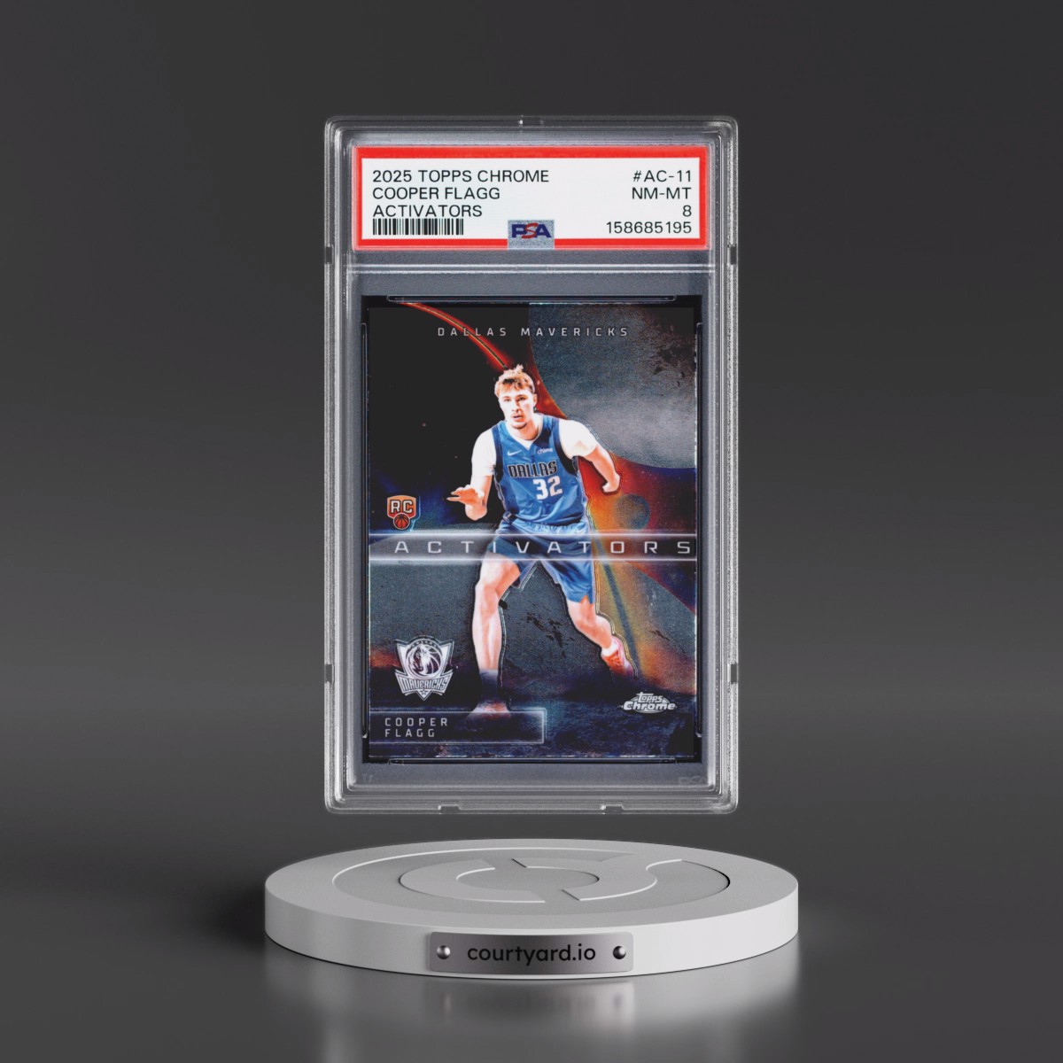2025 Topps Chrome Activators #AC-11 Cooper Flagg (PSA 8 NM-MT)