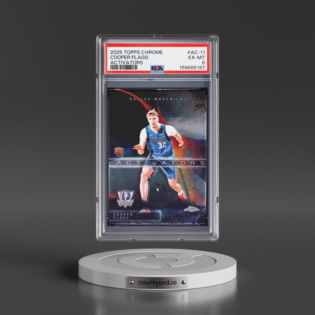 2025 Topps Chrome Activators #AC-11 Cooper Flagg (PSA 6 EX-MT)