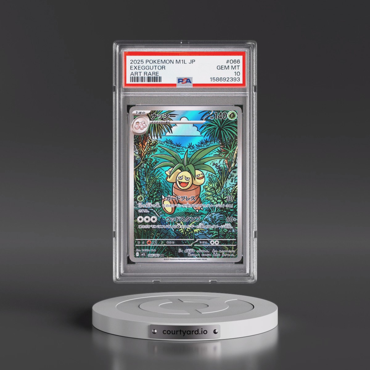 2025 Pokémon M1l-Mega Brave #066 Exeggutor - Art Rare (PSA 10 GEM MINT)