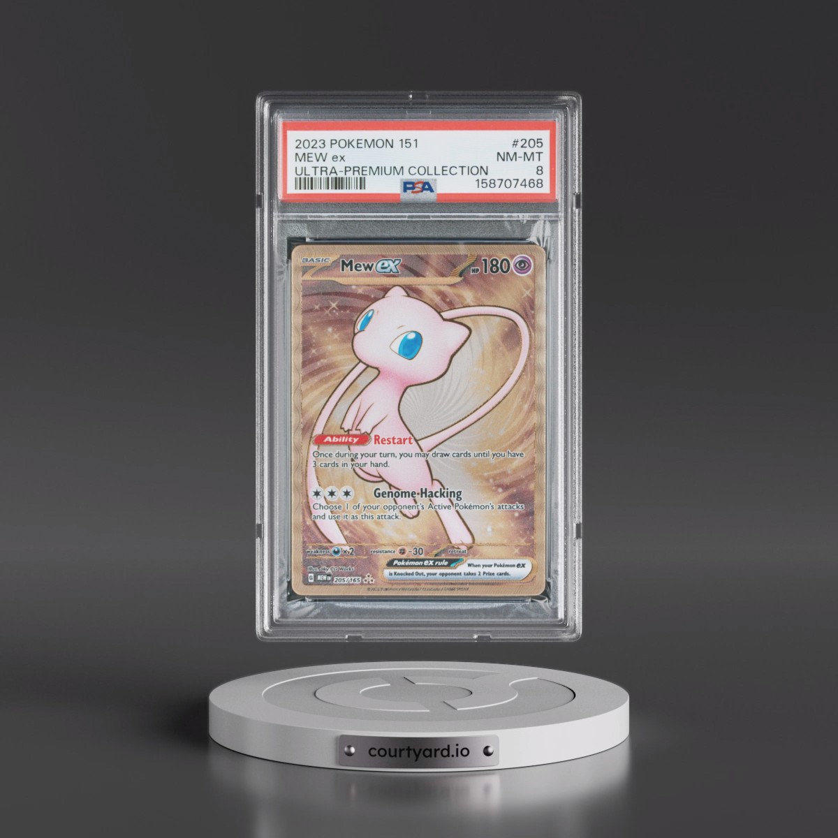 2023 Pokémon 151 Ultra-Premium Collection #205 Mew EX - Holo (PSA 8 NM-MT)