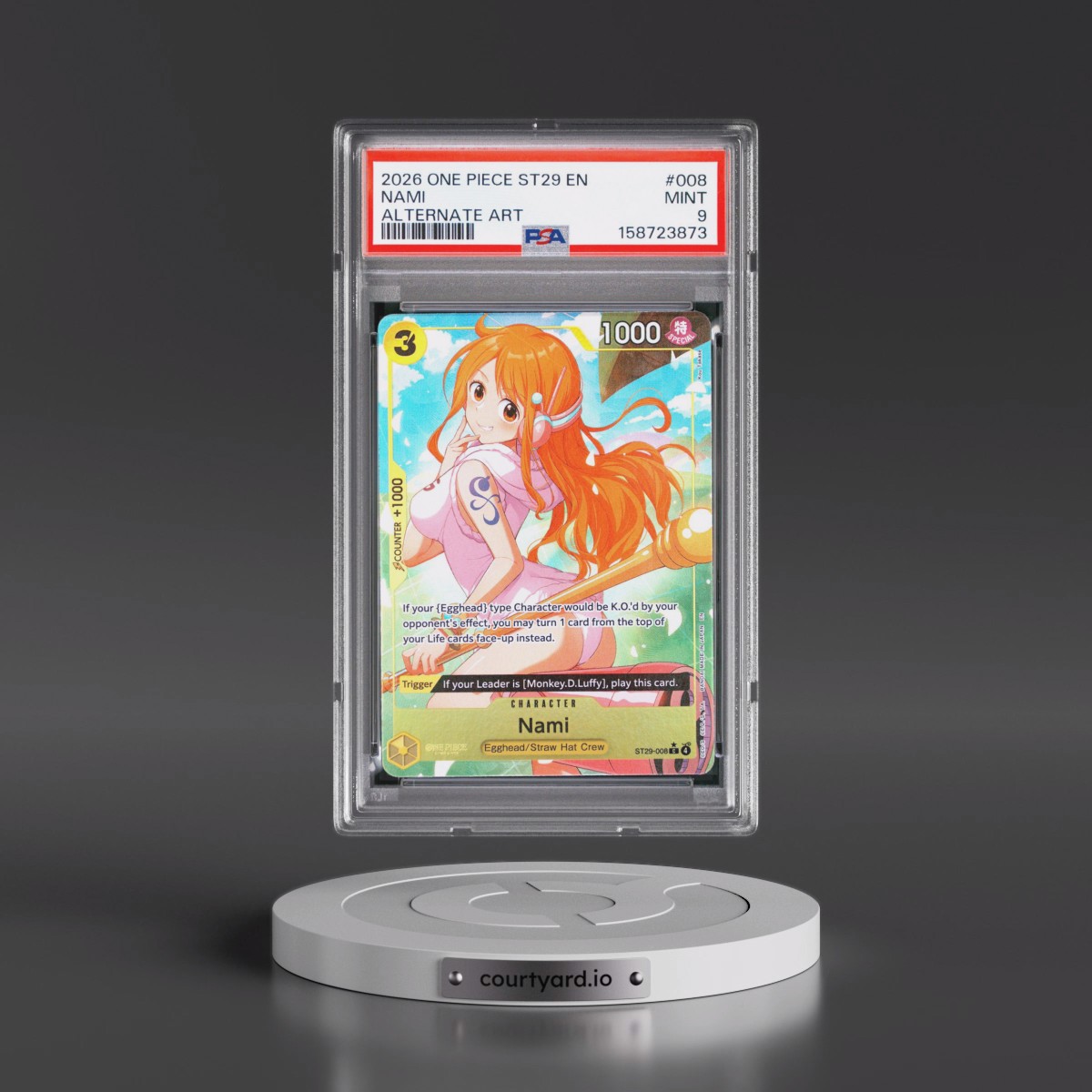 2026 One Piece Starter Deck ST29-Egghead #008 Nami - Alternate Art (PSA 9 MINT)