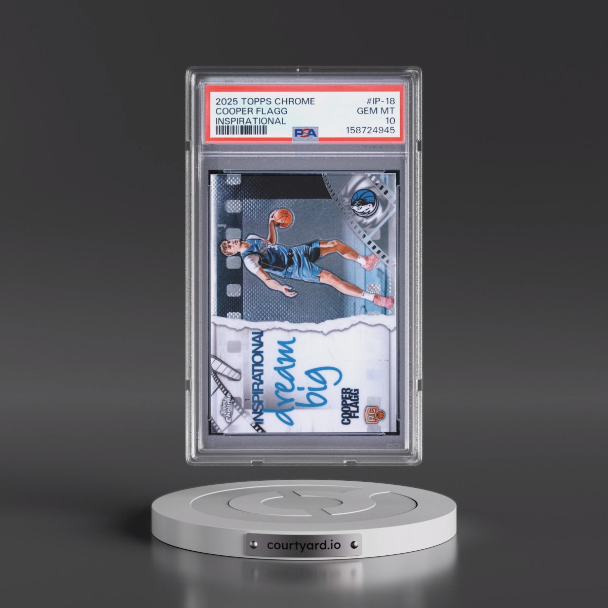 2025 Topps Chrome Inspirational #IP-18 Cooper Flagg (PSA 10 GEM MINT)