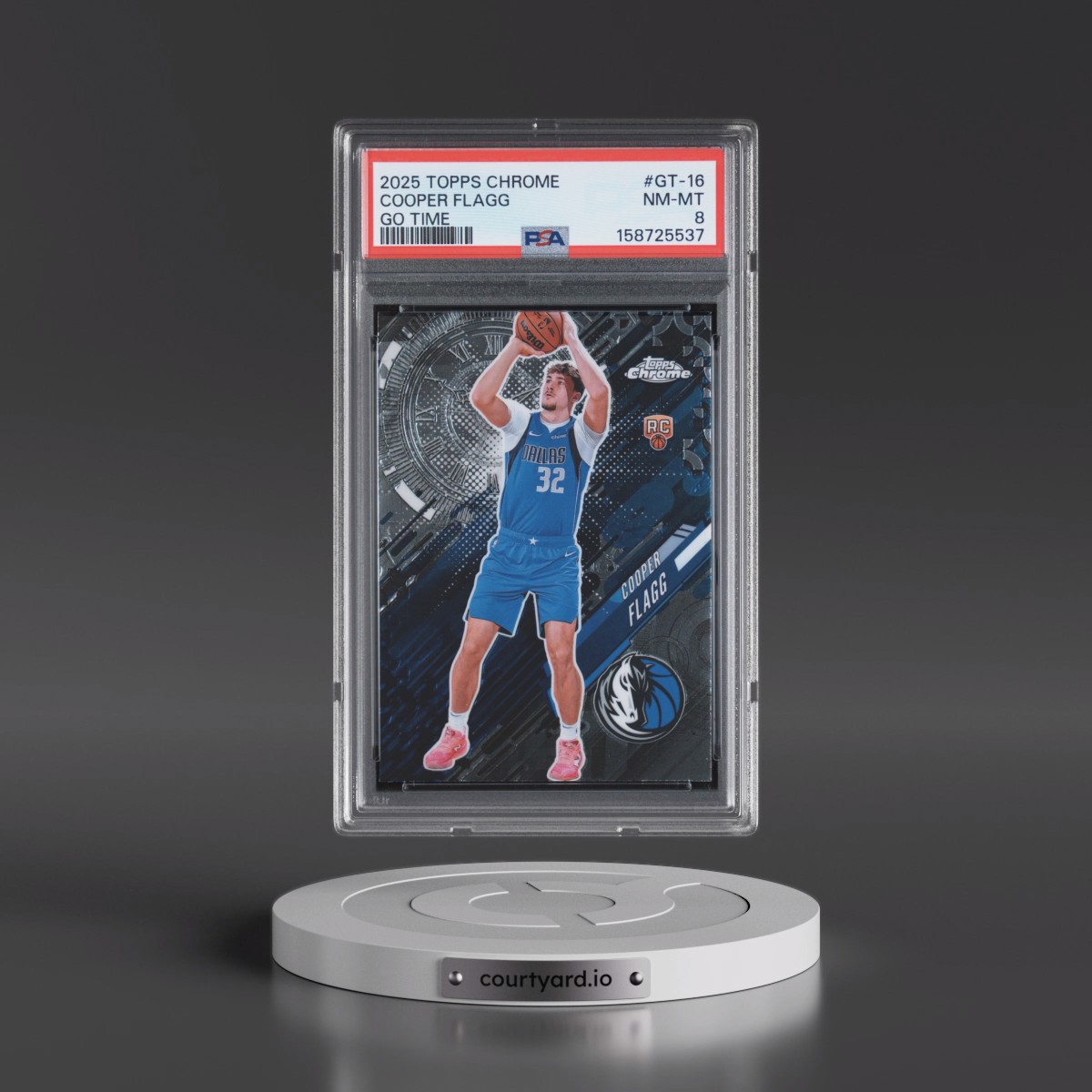 2025 Topps Chrome Go Time #GT-16 Cooper Flagg (PSA 8 NM-MT)