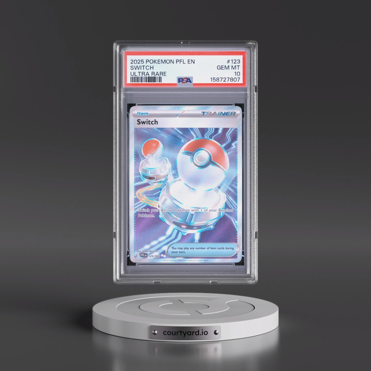 2025 Pokémon Pfl EN-Phantasmal Flames #123 Switch - Ultra Rare (PSA 10 GEM MINT)