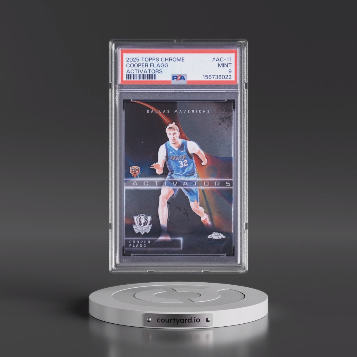 2025 Topps Chrome Activators #AC-11 Cooper Flagg (PSA 9 MINT)