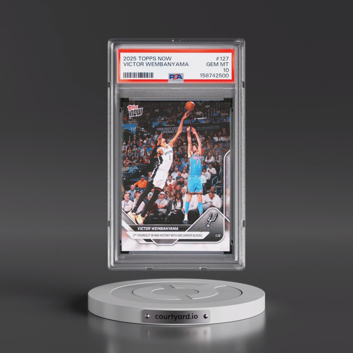 2025 Topps Now #127 Victor Wembanyama (PSA 10 GEM MINT)