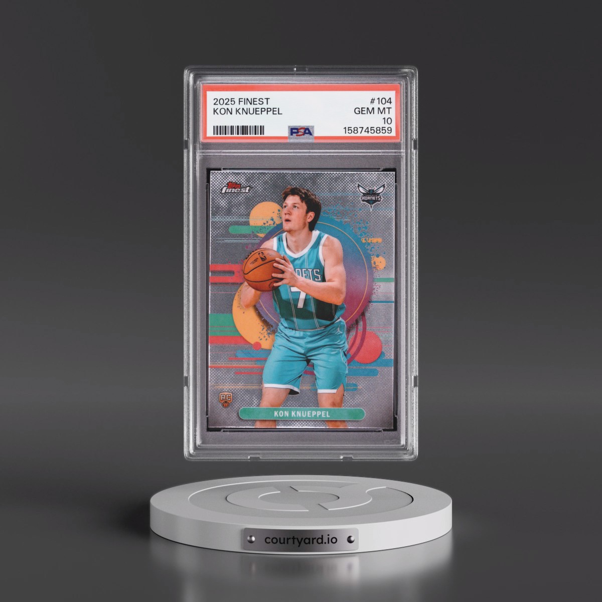 2025 Topps Finest #104 Kon Knueppel (PSA 10 GEM MINT)