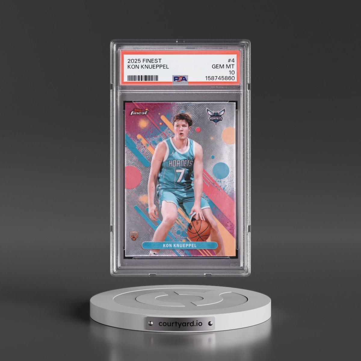 2025 Topps Finest #4 Kon Knueppel (PSA 10 GEM MINT)