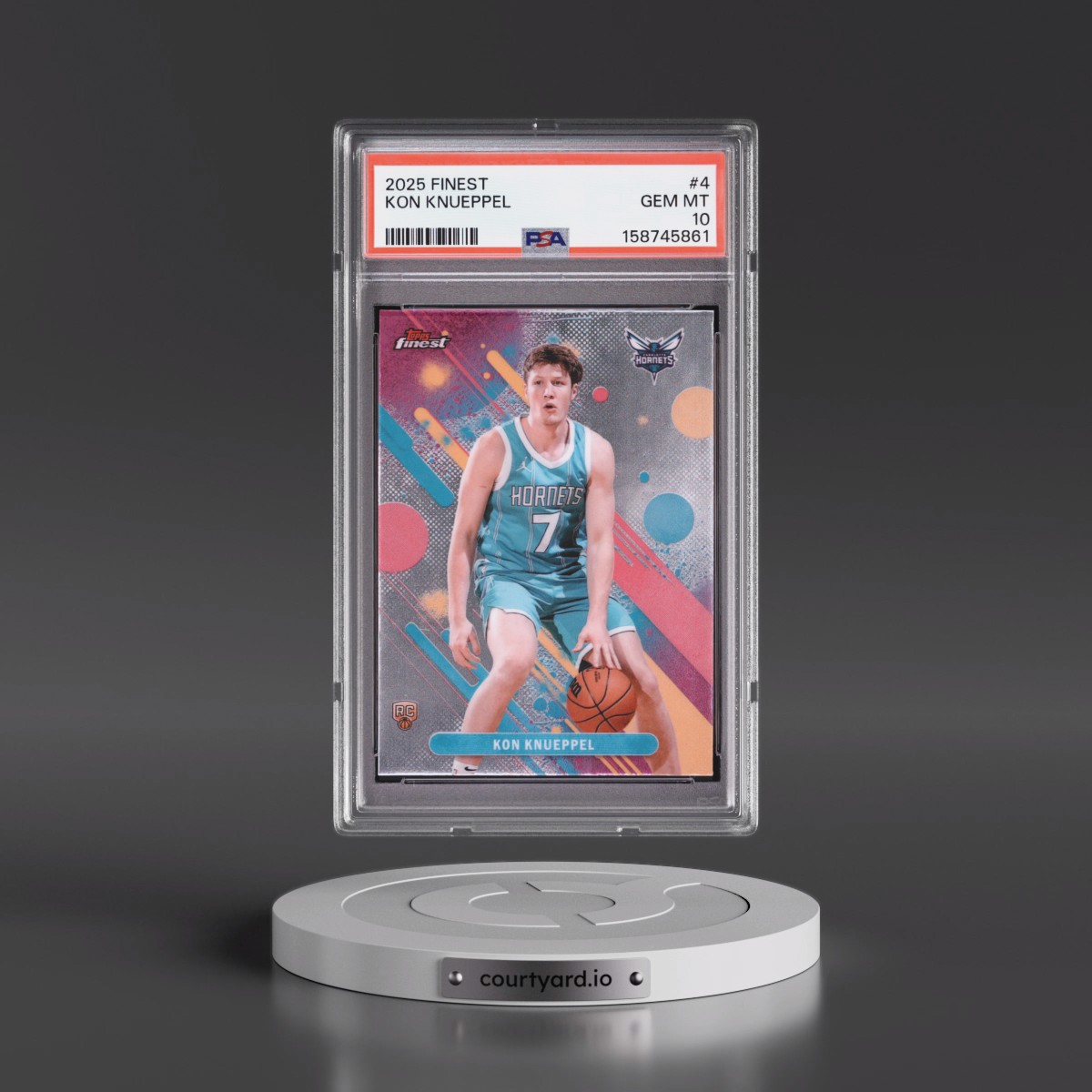 2025 Topps Finest #4 Kon Knueppel (PSA 10 GEM MINT)