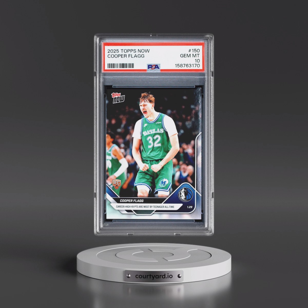 2025 Topps Now #150 Cooper Flagg (PSA 10 GEM MINT)