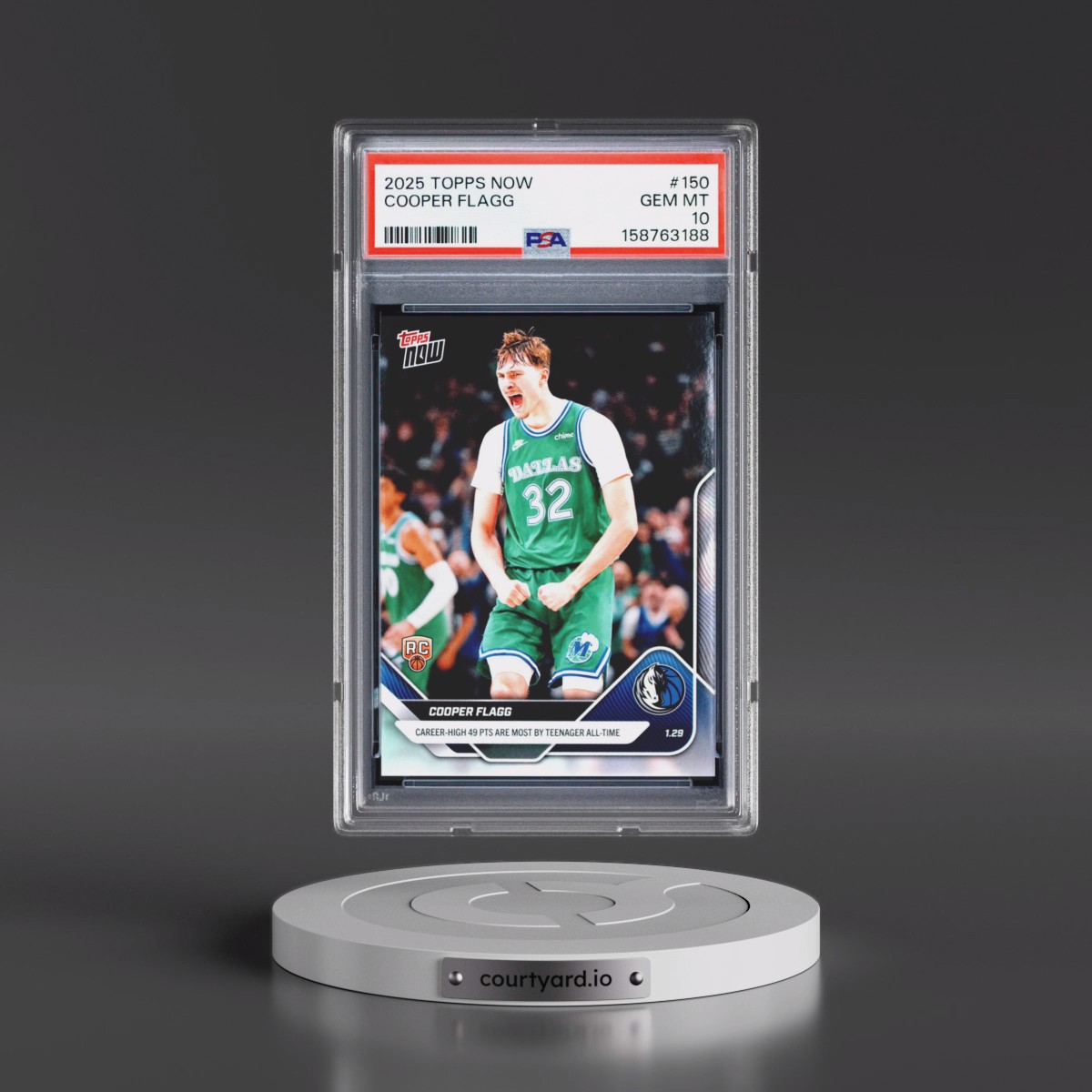 2025 Topps Now #150 Cooper Flagg (PSA 10 GEM MINT)