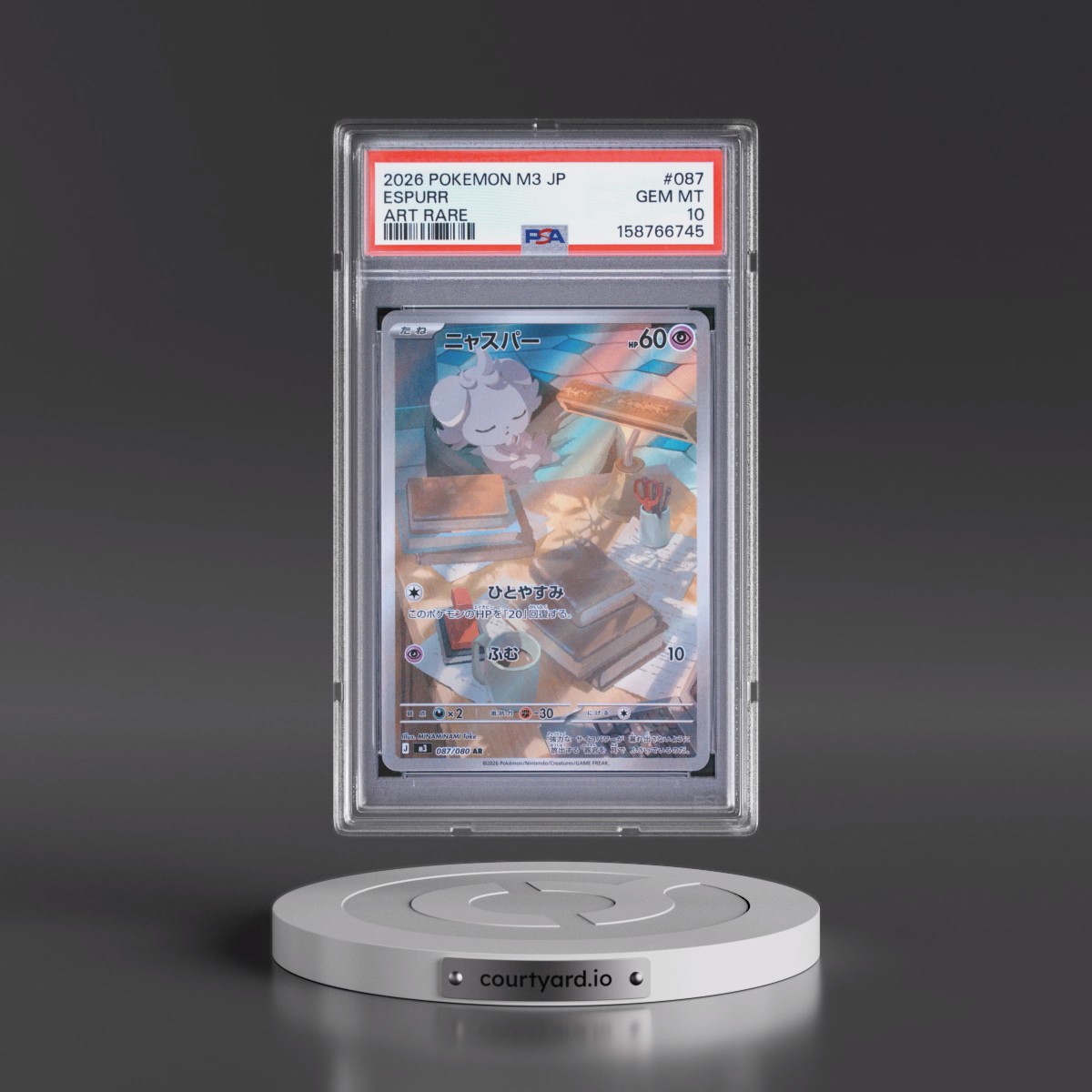 2026 Pokémon M3-Nullifying Zero #087 Espurr - Art Rare (PSA 10 GEM MINT)