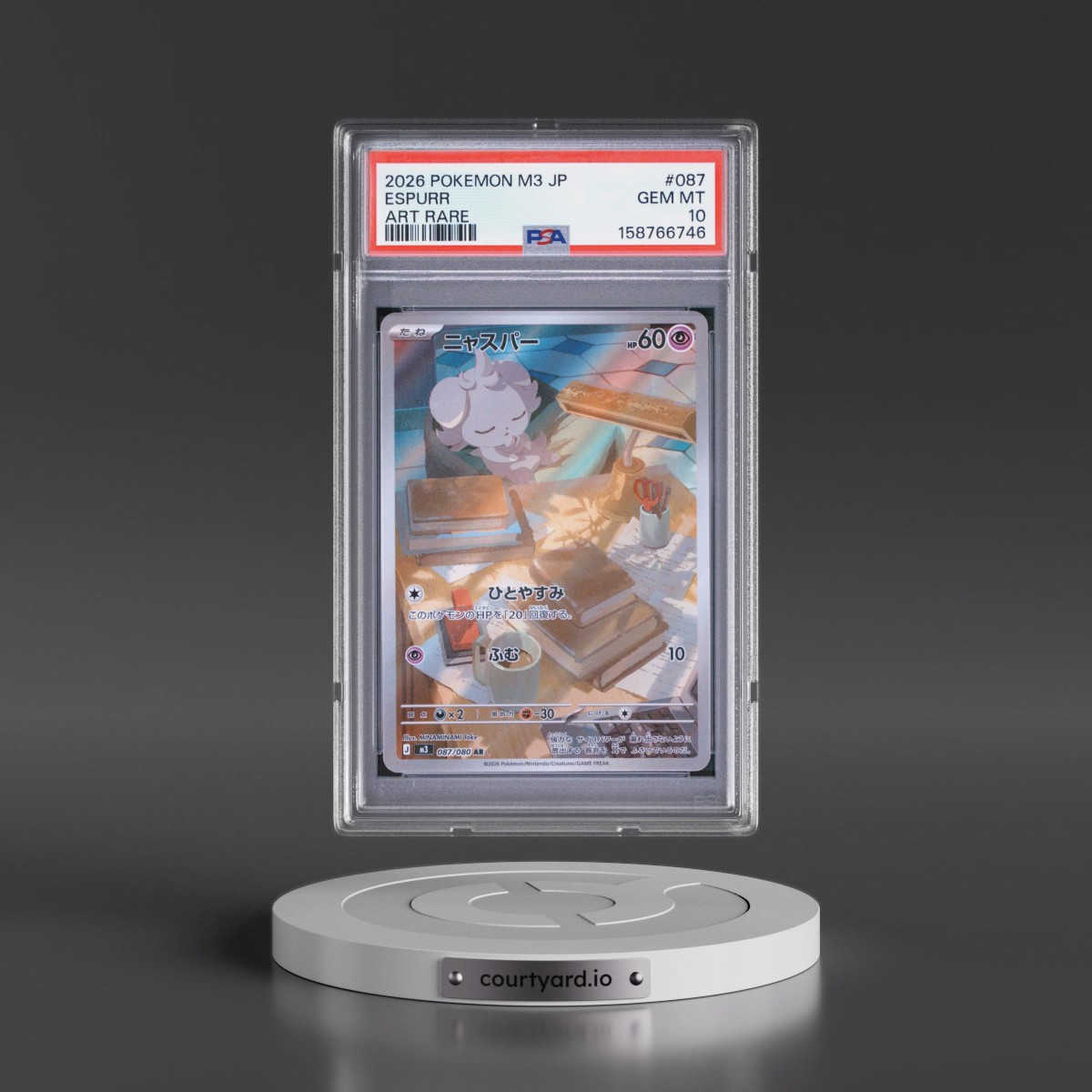 2026 Pokémon M3-Nullifying Zero #087 Espurr - Art Rare (PSA 10 GEM MINT)