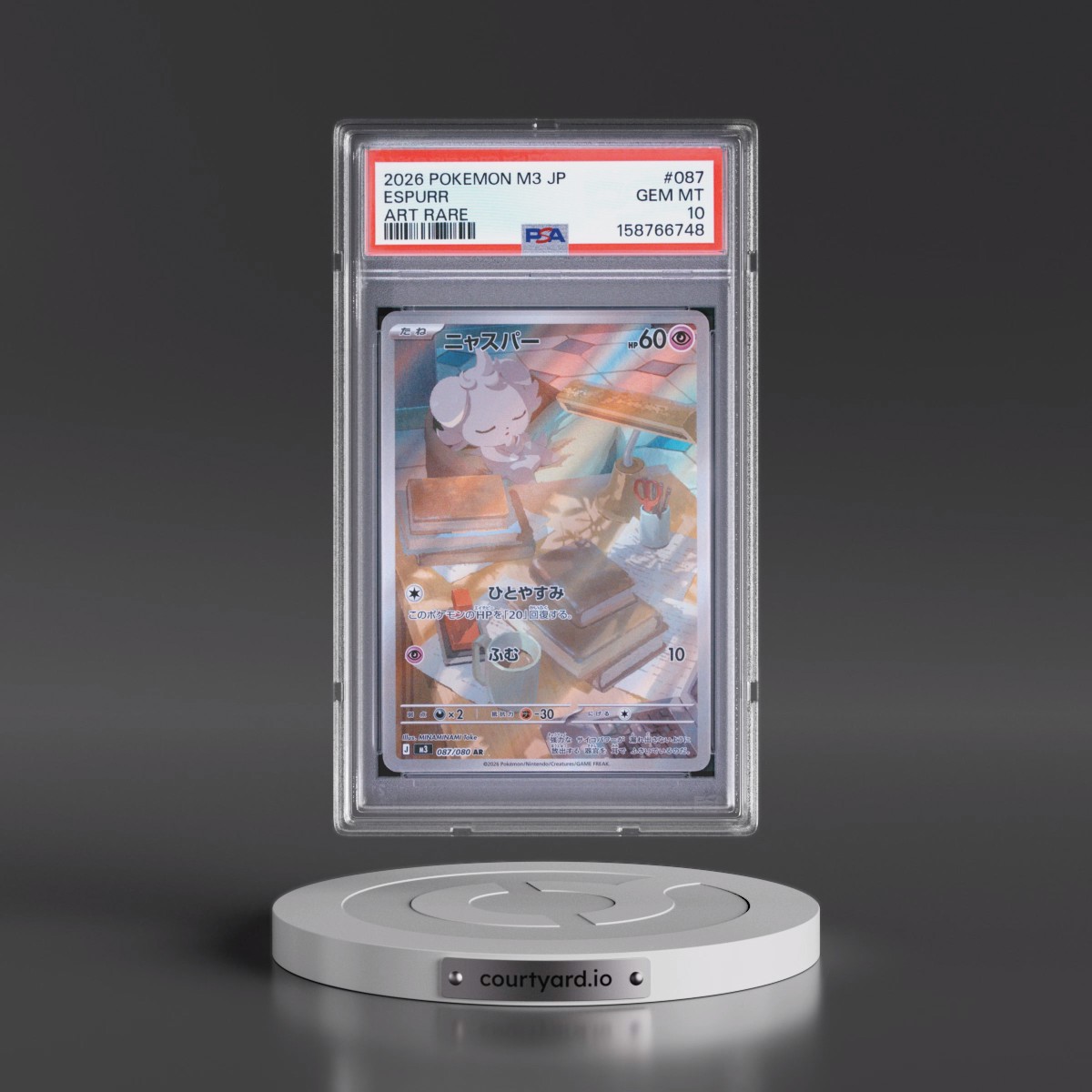 2026 Pokémon M3-Nullifying Zero #087 Espurr - Art Rare (PSA 10 GEM MINT)