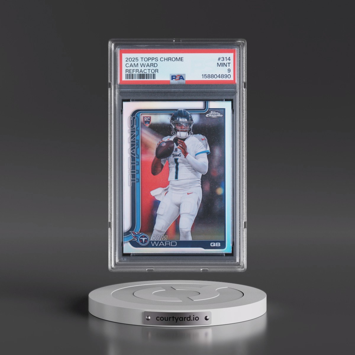 2025 Topps Chrome #314 Cam Ward - Refractor (PSA 9 MINT)