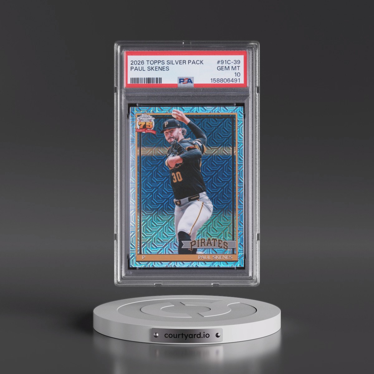 2026 Topps Silver Pack 1991 Chrome Promo #91C-39 Paul Skenes (PSA 10 GEM MINT)