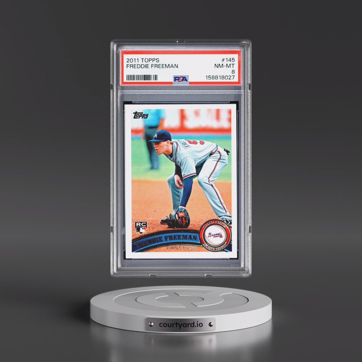 2011 Topps #145 Freddie Freeman (PSA 8 NM-MT)