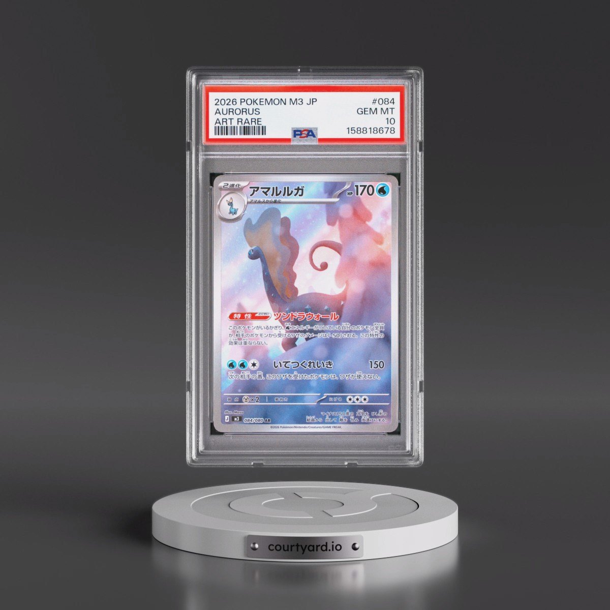 2026 Pokémon M3-Nullifying Zero #084 Aurorus - Art Rare (PSA 10 GEM MINT)