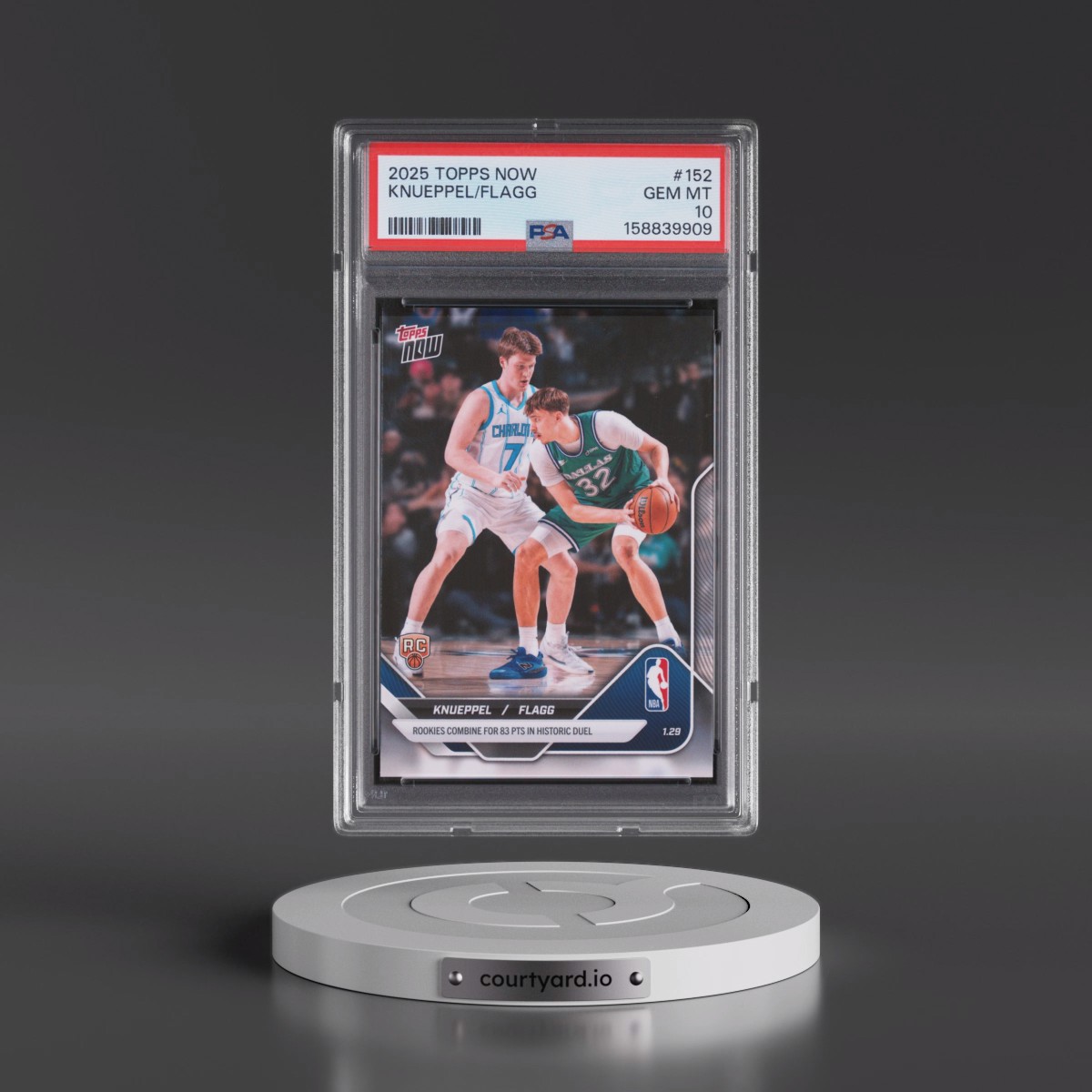 2025 Topps Now #152 Cooper Flagg/Kon Knueppel (PSA 10 GEM MINT)