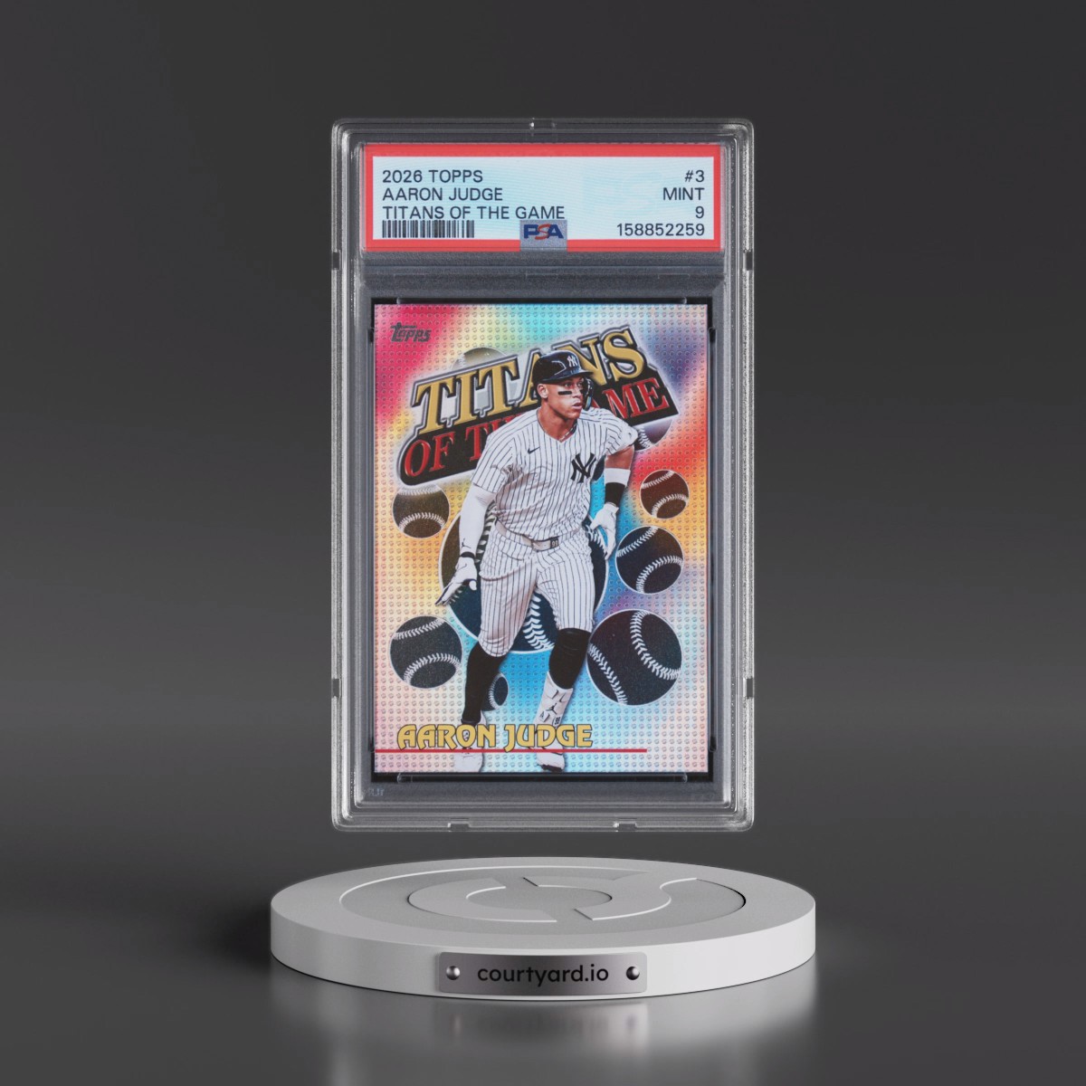 2026 Topps Titans of the Game #3 Aaron Judge (PSA 9 MINT)