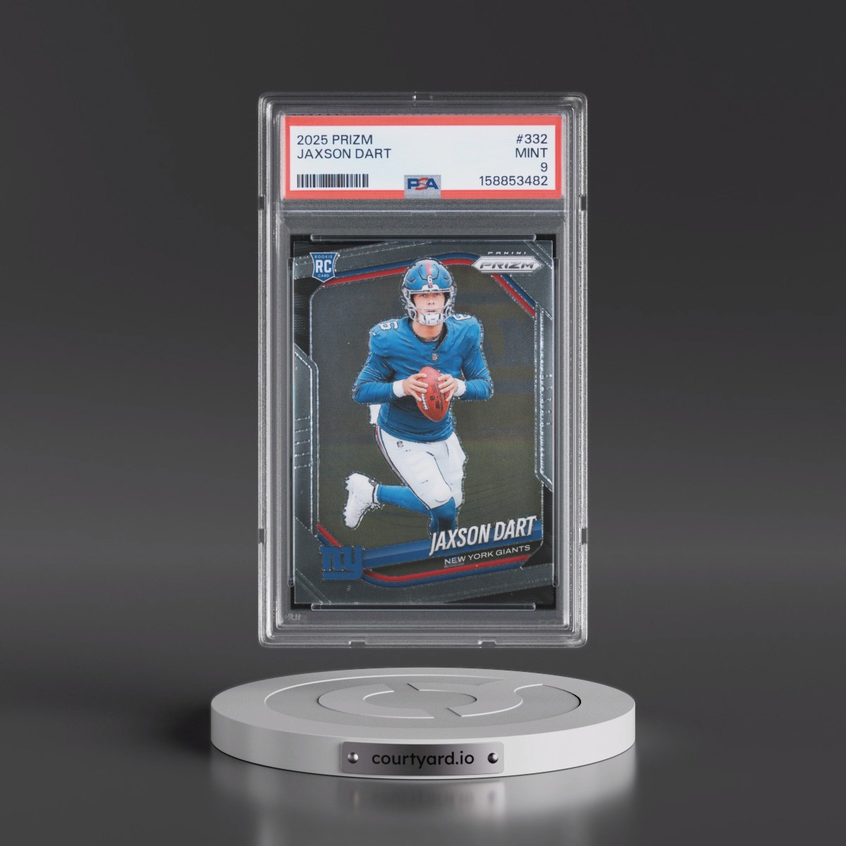 2025 Panini Prizm #332 Jaxson Dart (PSA 9 MINT)