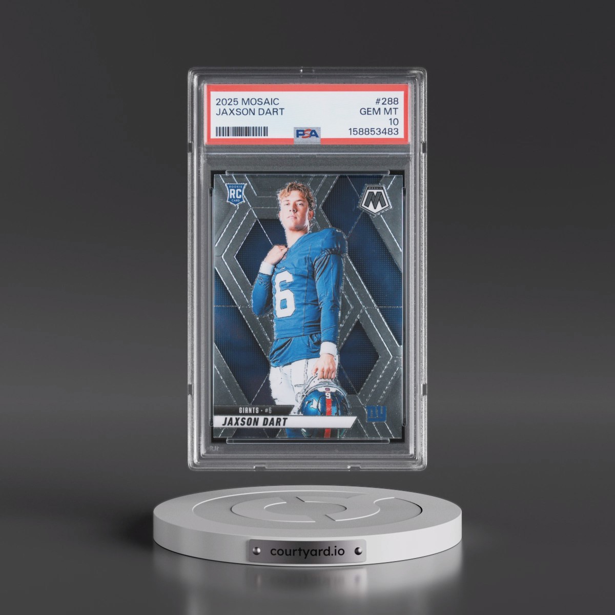 2025 Panini Mosaic #288 Jaxson Dart (PSA 10 GEM MINT)