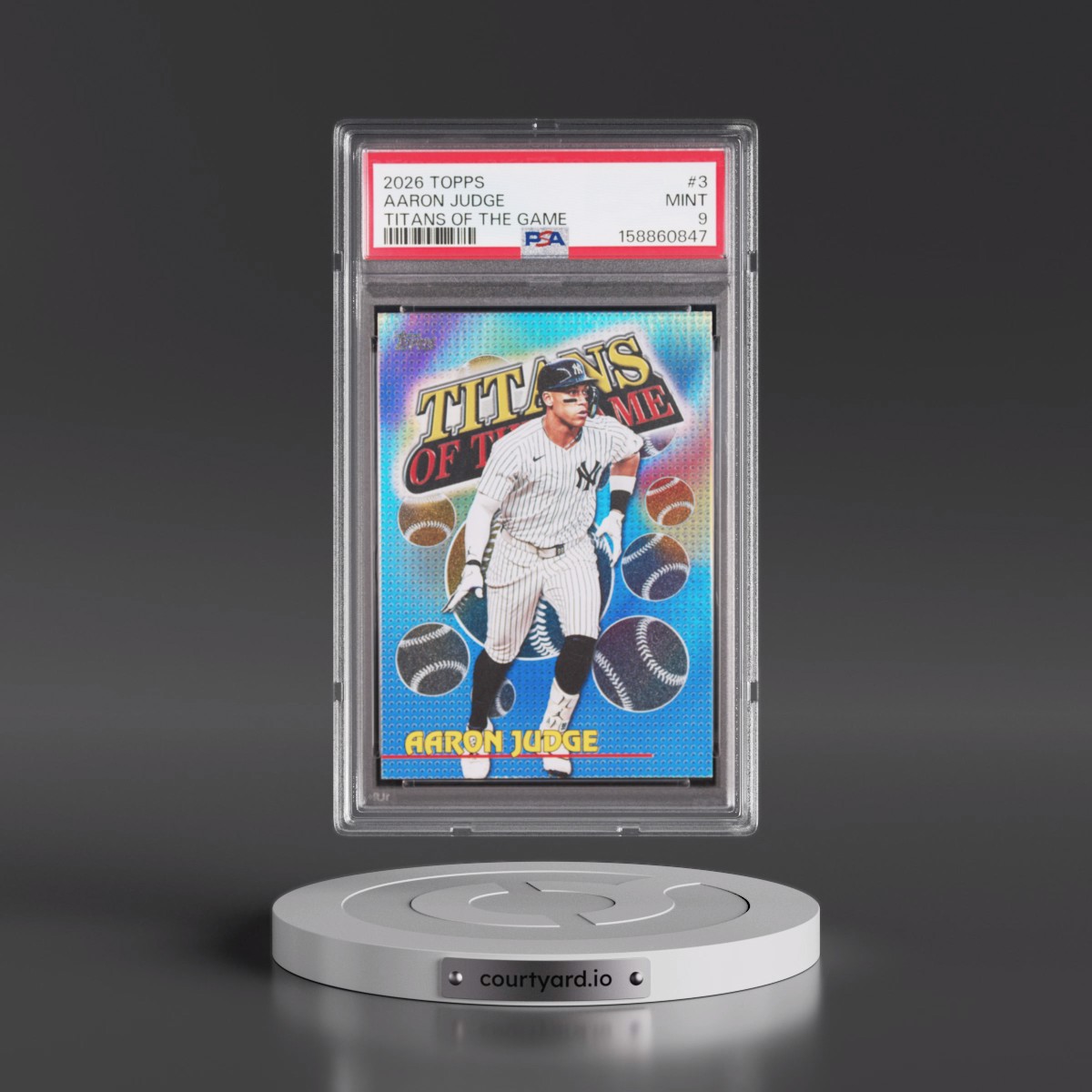 2026 Topps Titans of the Game #3 Aaron Judge (PSA 9 MINT)