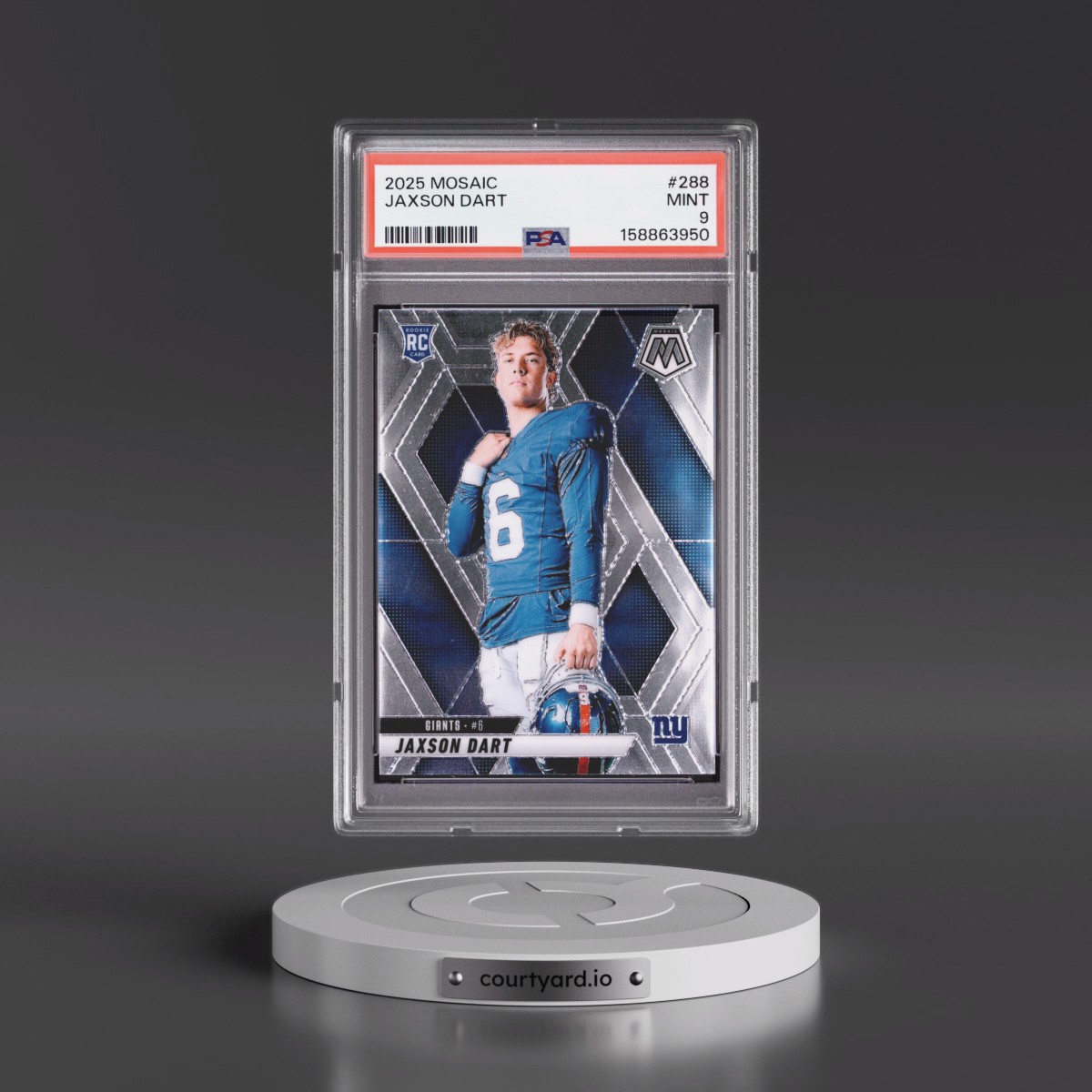 2025 Panini Mosaic #288 Jaxson Dart (PSA 9 MINT)