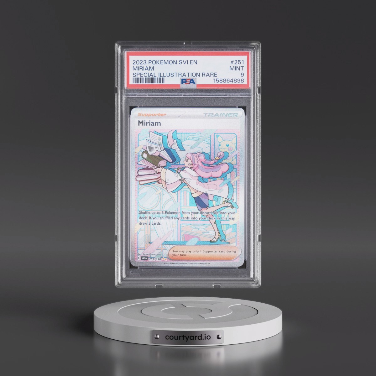 2023 Pokémon Svi EN-Scarlet & Violet #251 Miriam - Special Illustration Rare (PSA 9 MINT)