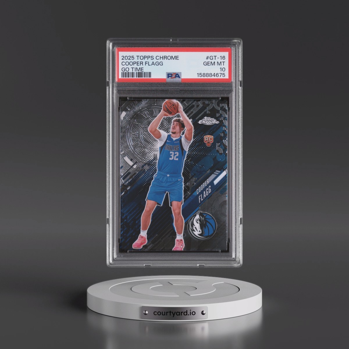 2025 Topps Chrome Go Time #GT-16 Cooper Flagg (PSA 10 GEM MINT)