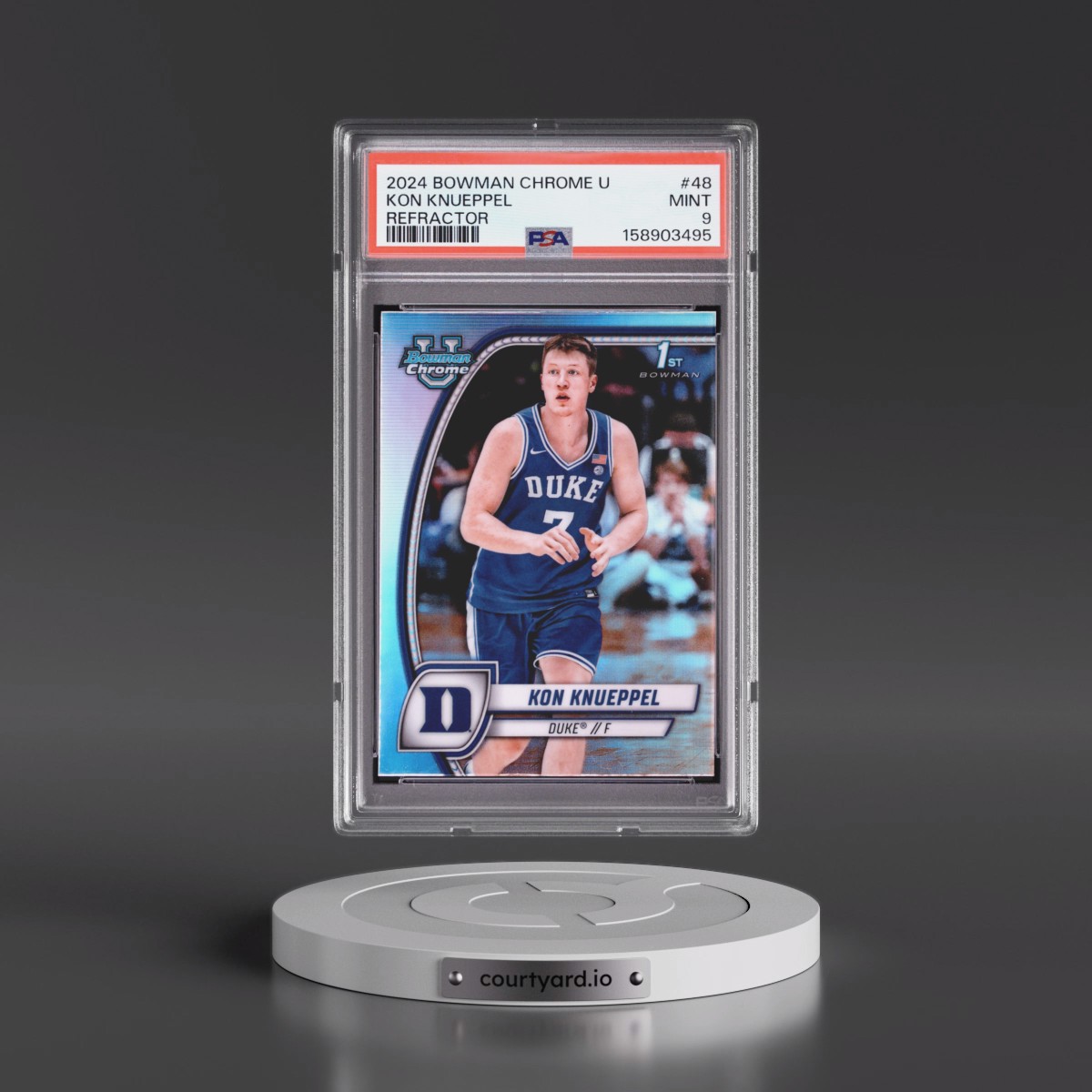 2024 Bowman Chrome University Kon Knueppel - Refractor #48 PSA 9